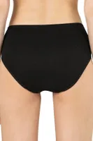 Kadın 10lu Paket Ribana Esnek Pamuklu Yüksek Bel Bato Külot Özkan 0305 Siyah görsel 12