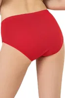 Kadın 10lu Paket Ribana Esnek Pamuklu Yüksek Bel Bato Külot Özkan 0305 Kırmızı görsel 6
