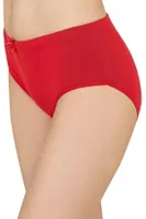 Kadın 10lu Paket Ribana Esnek Pamuklu Yüksek Bel Bato Külot Özkan 0305 Kırmızı görsel 7