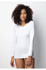 Donex Bisiklet Yaka Uzun Kollu Kadın Body Donex Kadın 3225