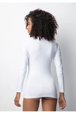 Donex Bisiklet Yaka Uzun Kollu Kadın Body Donex Kadın 3225 - Alternatif Görünüm