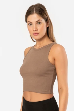 Türen Fitilli Crop Kadın T-shirt Türen 3404 - Alternatif Görünüm