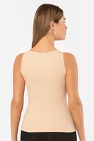 Halter Yaka Fitilli Kadın Atlet Türen 3403 Siyah Ten görsel 4