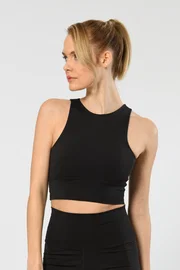 Türen Siyah Halter Yaka Sporcu Kadın Büstiyer Türen 3701