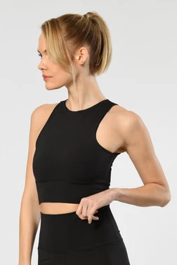 Türen Siyah Halter Yaka Sporcu Kadın Büstiyer Türen 3701 - Alternatif Görünüm