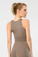 Halter Yaka Sporcu Kadın Büstiyer Türen 3701 Vizon görsel 4