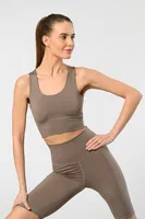 Spor Havuz Yaka Kadın Büstiyer Türen 3702 Vizon