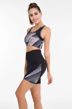 Lady Kadın Kısa Tayt Büstiyer Fitness Spor Takım Lady 4000