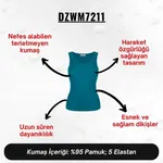 Kadın Koyu Yeşil Penye Atlet  Darkzone DZWM7211 farklı açı