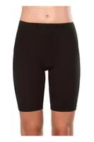 Kadın Likralı Esnek Yumuşak Pamuklu Örme Diz üstü Tayt Özkan 0413 Siyah görsel 6