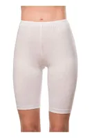 Kadın Likralı Esnek Yumuşak Pamuklu Örme Diz üstü Tayt Özkan 0413 Beyaz