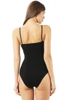 Kadın Pamuklu İnce Askılı Çıtçıtlı Kancalı Body Özkan 0603 Siyah görsel 6