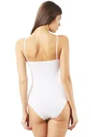 Kadın Pamuklu İnce Askılı Çıtçıtlı Kancalı Body Özkan 0603 Beyaz detay görünüm