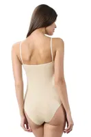Kadın Pamuklu İnce Askılı Çıtçıtlı Kancalı Body Özkan 0603 Ten görsel 4