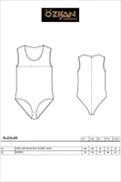 Kadın Pamuklu Kalın Askılı Kancalı Çıtçıtlı Örme Body Özkan 0602 Beyaz görsel 7