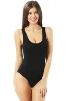 Kadın Pamuklu Kalın Askılı Kancalı Çıtçıtlı Örme Body Özkan 0602 Siyah