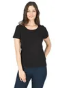 Kadın Pamuklu Kısa Kollu Bisiklet Yaka Esnek Rahat Fanila T-shirt Özkan 25284