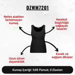 Kadın Siyah Penye Atlet  Darkzone DZWM7201 görsel 8