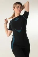 Kadın Sporcu Tişört Miorre 001-026135 Siyah görsel 8