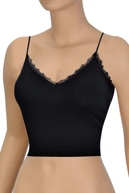 Öts İç Giyim Kadın Sütyen Ip Askılı Likralı Fitilli Esnek Rahat Kumaş ÖTS 3128 - Alternatif Görünüm