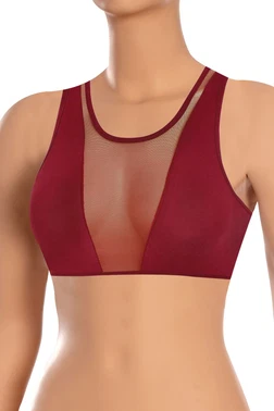 Öts İç Giyim Kadın Sütyen Likralı Tüllü Esnek Rahat Kumaş ÖTS 6077