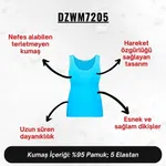Kadın Turkuaz Penye Atlet  Darkzone DZWM7205 detay görünüm