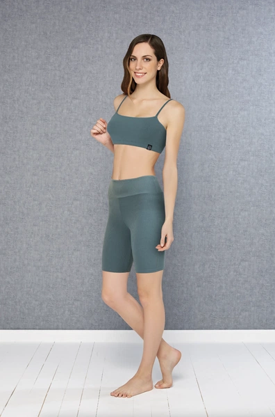 Kadın %90 Viskon Fitilli Bisikletçi Spor Tayt Doreanse 8032