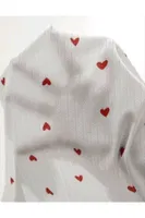 Kalp Desenli Beyaz Seksi Şort Takım Ruselin 5007 Beyaz görsel 5