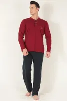 KANZ 2 Parça Erkek Soft Doğal Pamuk Pijama Takımı Miorre 014-000008