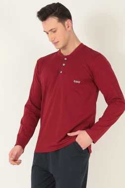 KANZ 2 Parça Erkek Soft Doğal Pamuk Pijama Takımı Miorre 014-000008 - Alternatif Görünüm
