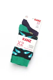 DOREMI Kanz Desenli Pamuklu 2Li Kadın Çorap Miorre 014-000275