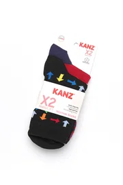 DOREMI Kanz Desenli Pamuklu 2Li Kadın Çorap Miorre 014-000276