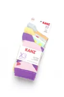 Kanz Desenli Pamuklu 3Lü Kadın Çorap Miorre 014-000277 Asorti