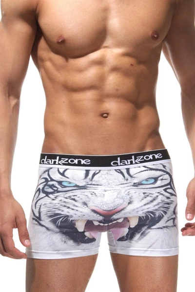 Kaplan Desenli 3D Beyaz Boxer Darkzone DZN1092