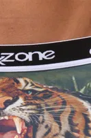Kaplan Desenli 3D Yeşil Boxer Darkzone DZN1094 farklı açı