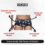 Kaplan Desenli Kısa Erkek Boxer Darkzone DZN3311 görsel 5