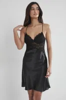 Kaplı Saten Dantelli Gecelik Sabahlık Takımı Pierre Cardin 4050  Siyah görsel 27