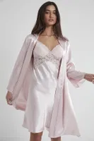 Kaplı Saten Dantelli Gecelik Sabahlık Takımı Pierre Cardin 4050  Pudra görsel 16
