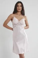 Kaplı Saten Dantelli Gecelik Sabahlık Takımı Pierre Cardin 4050  Pudra görsel 7