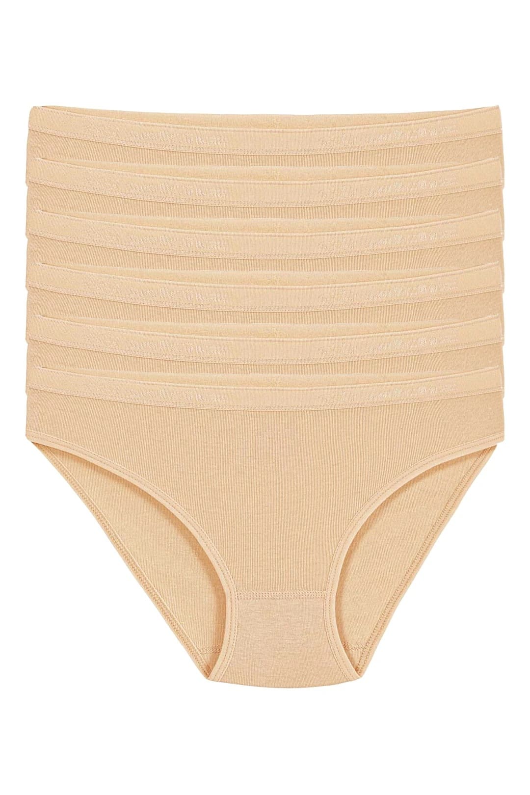 Kemerli Ten 6'lı Paket Kadın Pamuk Bikini Külot Yıldız 3720
