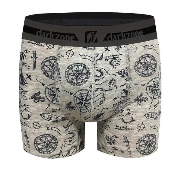 Keşif Desenli Gri Erkek Boxer Darkzone DZN2666