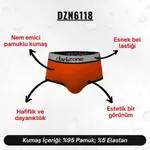 Kiremit Hipster Erkek Slip  Darkzone DZN6118 detay görünüm