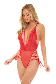 For Dreams Kırmızı Dantel Ve Tül Detaylı Takım For Dreams 8600