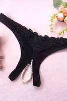 Açık Detaylı İncili Fantazi Kadın Külot Vonda Wear 80218S Siyah