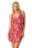 Kırmızı Saten Gecelik Ahu Lingerie Primoda 8145 Kırmızı