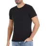 Kısa Kollu Siyah O-Yaka Modal Erkek T-Shirt Yıldız 336