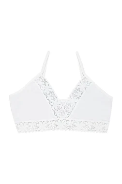 Öts İç Giyim Kız Büstiyer İnce Dantel Detaylı Likralı ÖTS 6090 - 6 ADET