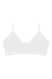 Öts İç Giyim Kız Büstiyer V Yaka Likralı Siyah Şeritli ÖTS 6108 - 6 ADET