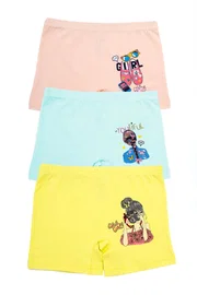 Öts İç Giyim Kız Çocuk Boxer Likralı Girl Baskılı %96 Pamuk ÖTS 8701 - 6 ADET