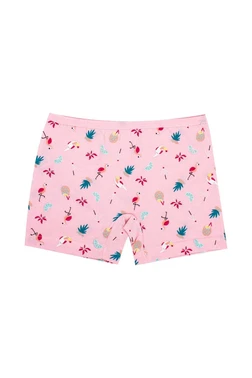 Öts İç Giyim Kız Çocuk Boxer Likralı Summer Serisi Flamingo Baskılı ÖTS 8392 - 6 ADET - Alternatif Görünüm